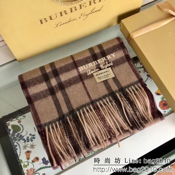 BURBERRY巴寶莉頂級情侶款時尚大牌 2018新款羊絨圍巾  LLWJ6836